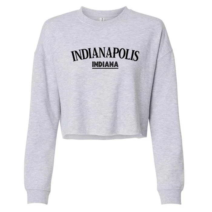 Indianapolis Cool Gift Cropped Pullover Crew