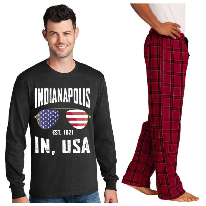 Indianapolis Cool Gift Long Sleeve Pajama Set