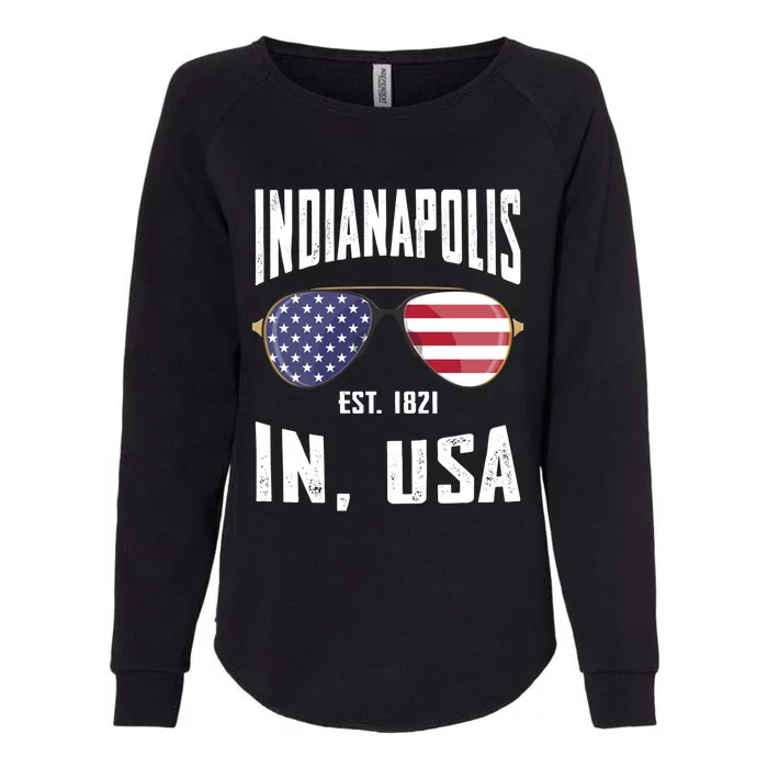 Indianapolis Cool Gift Womens California Wash Sweatshirt