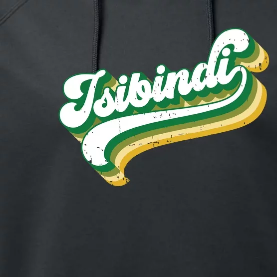 Isibindi Colorful Groovy Retro Style School Spirit Wear Performance Fleece Hoodie