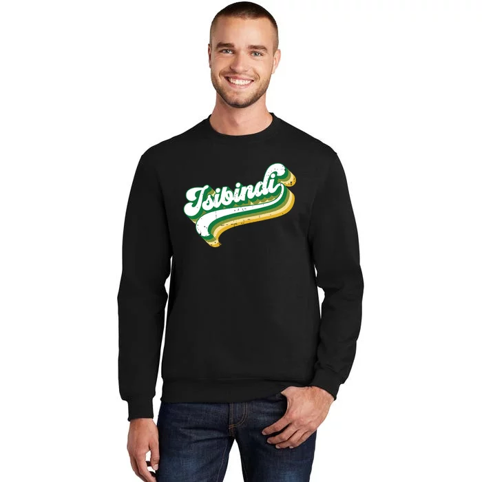 Isibindi Colorful Groovy Retro Style School Spirit Wear Tall Sweatshirt