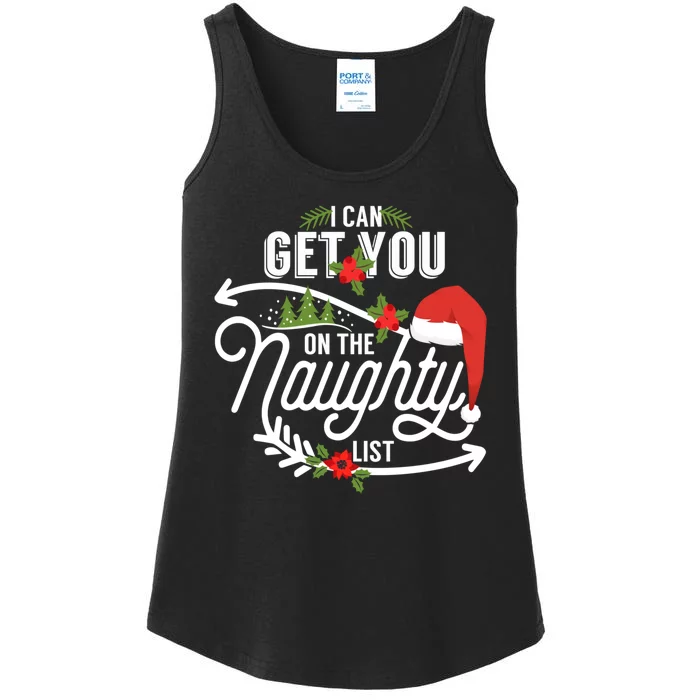 I Can Get You On Santa Naughty List Funny Christmas Gifts Ladies Essential Tank