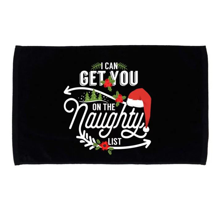 I Can Get You On Santa Naughty List Funny Christmas Gifts Microfiber Hand Towel