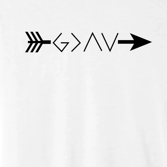 Inspirational Christian God Is Greater Than The High And Lows Shooting Arrow ChromaSoft Performance T-Shirt