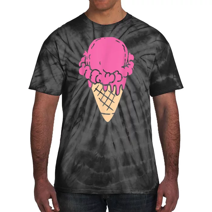 Ice Cream Gift Tie-Dye T-Shirt