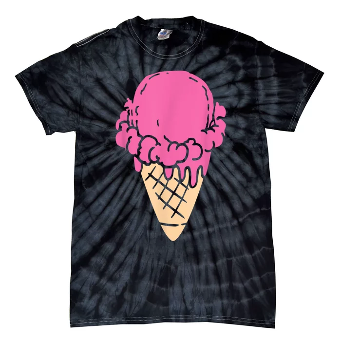 Ice Cream Gift Tie-Dye T-Shirt