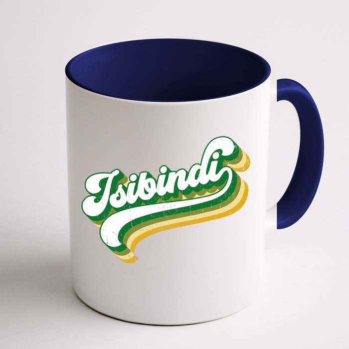 Isibindi Colorful Groovy Retro Style School Spirit Wear Front & Back Coffee Mug