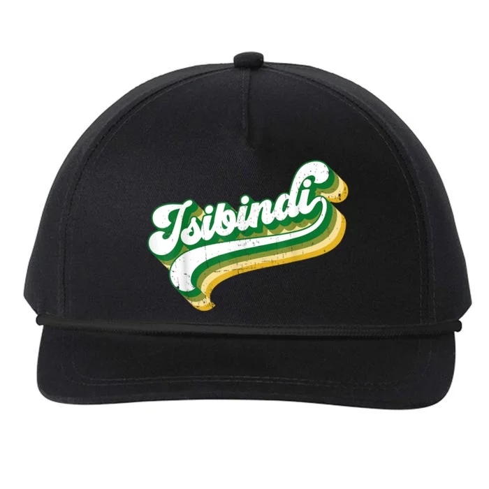 Isibindi Colorful Groovy Retro Style School Spirit Wear Snapback Five-Panel Rope Hat