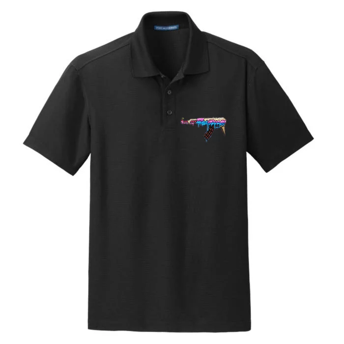 Ice Cream Gun Dry Zone Grid Performance Polo