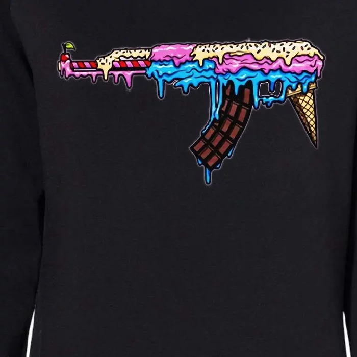 Ice Cream Gun Womens California Wash Sweatshirt