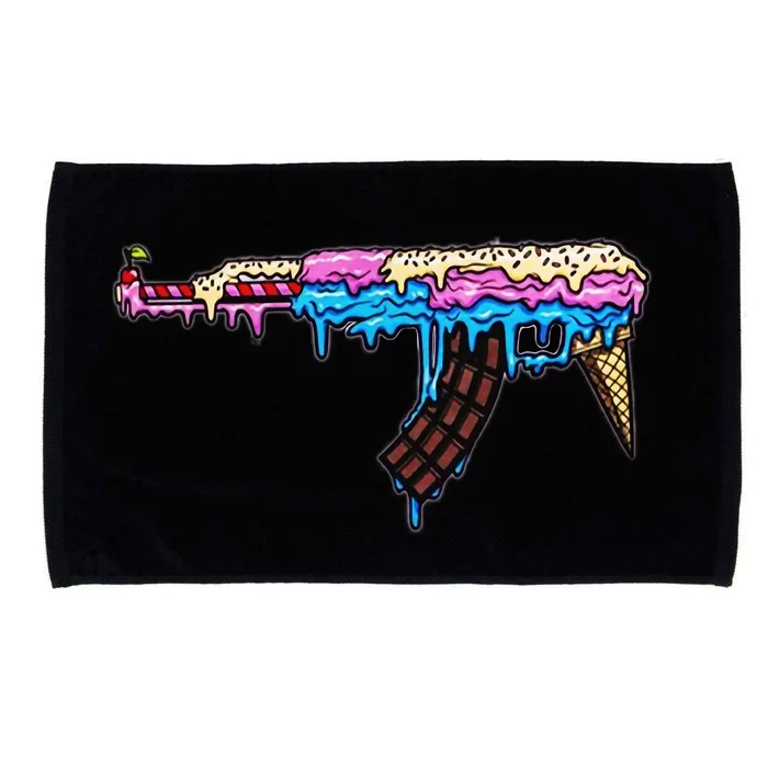 Ice Cream Gun Microfiber Hand Towel