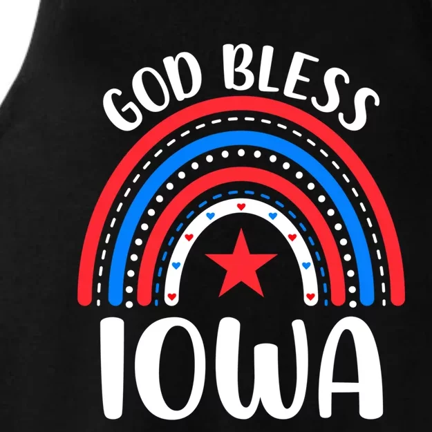 Iowa Cute Gift I Love Iowa Usa Gift Ladies Tri-Blend Wicking Tank