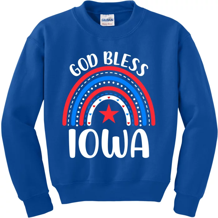 Iowa Cute Gift I Love Iowa Usa Gift Kids Sweatshirt