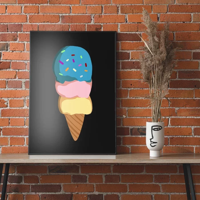 Ice Cream Gift For & Women Ice Cream Cone Poster