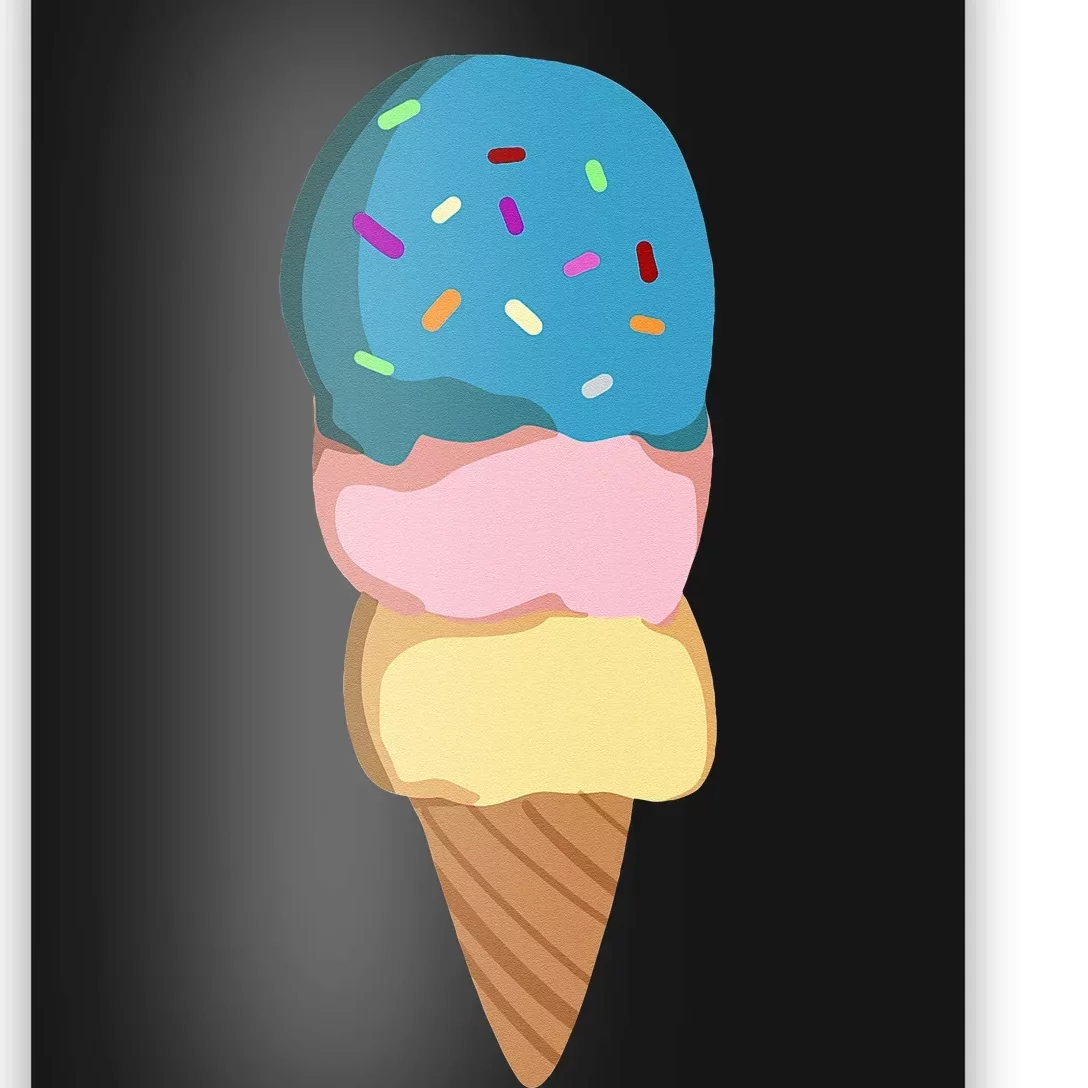 Ice Cream Gift For & Women Ice Cream Cone Poster