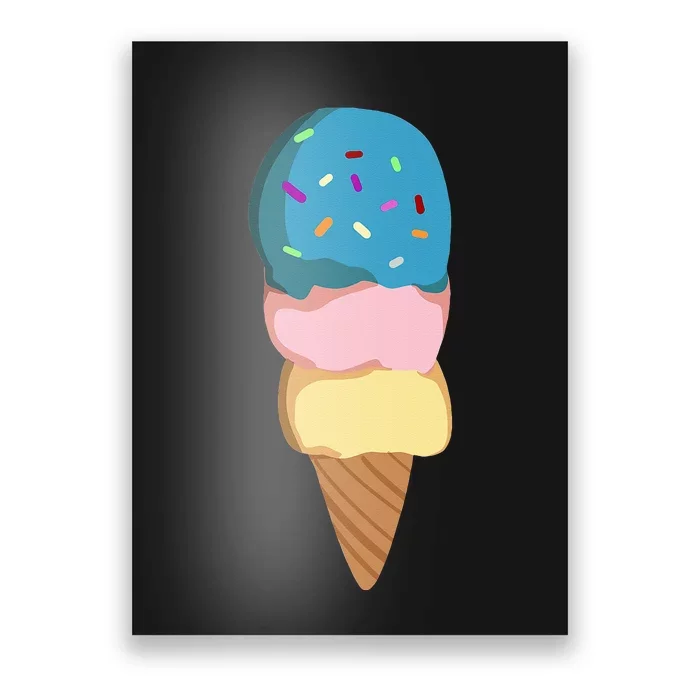 Ice Cream Gift For & Women Ice Cream Cone Poster