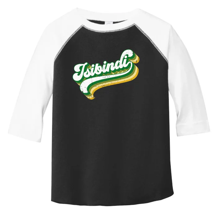 Isibindi Colorful Groovy Retro Style School Spirit Wear Toddler Fine Jersey T-Shirt