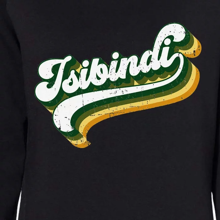 Isibindi Colorful Groovy Retro Style School Spirit Wear Womens California Wash Sweatshirt