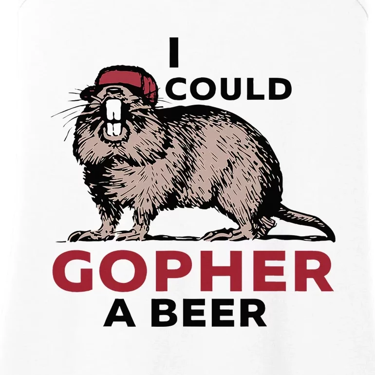 I Could Gopher A Beer Ladies Essential Tank