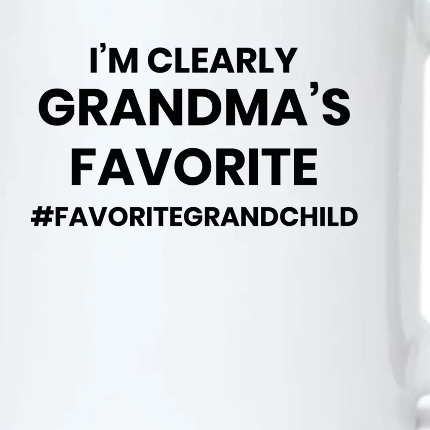 Im Clearly Grandmas Favorite Grandmas Favorite Grandson Gift Black Color Changing Mug