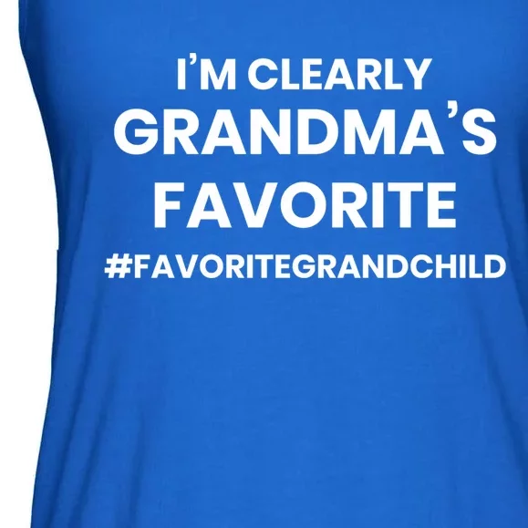 Im Clearly Grandmas Favorite Grandmas Favorite Grandson Gift Ladies Essential Flowy Tank