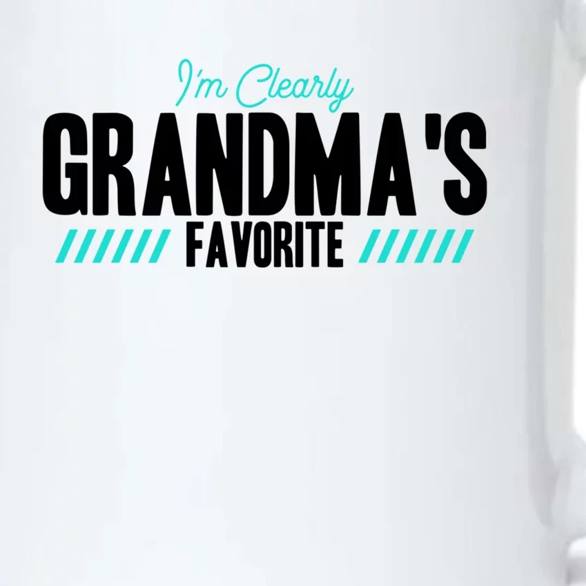 Im Clearly Grandmas Favorite Grandson Granddaughter Cute Gift Black Color Changing Mug