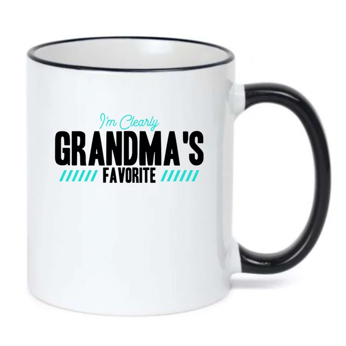 Im Clearly Grandmas Favorite Grandson Granddaughter Cute Gift Black Color Changing Mug