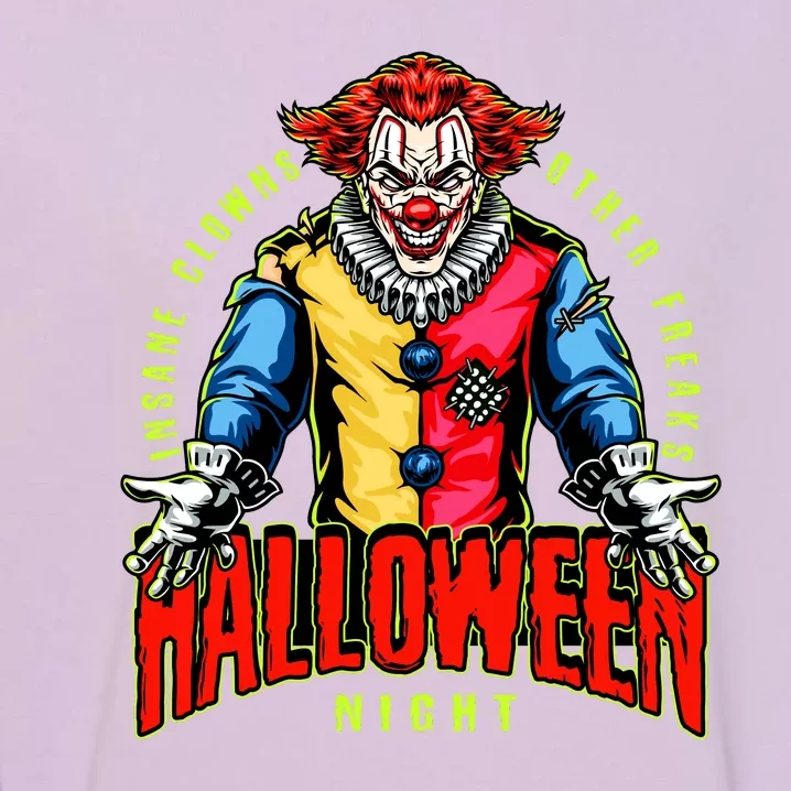 Insane Clowns Halloween Night Creepy Clown Garment-Dyed Sweatshirt