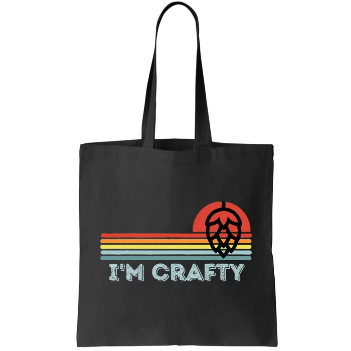 I'm Crafty Home Brew Craft Beer Vintage Tote Bag