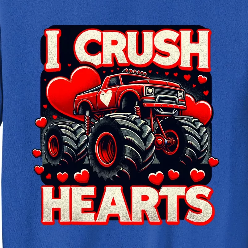 I Crush Hearts Valentines Day Tall Sweatshirt