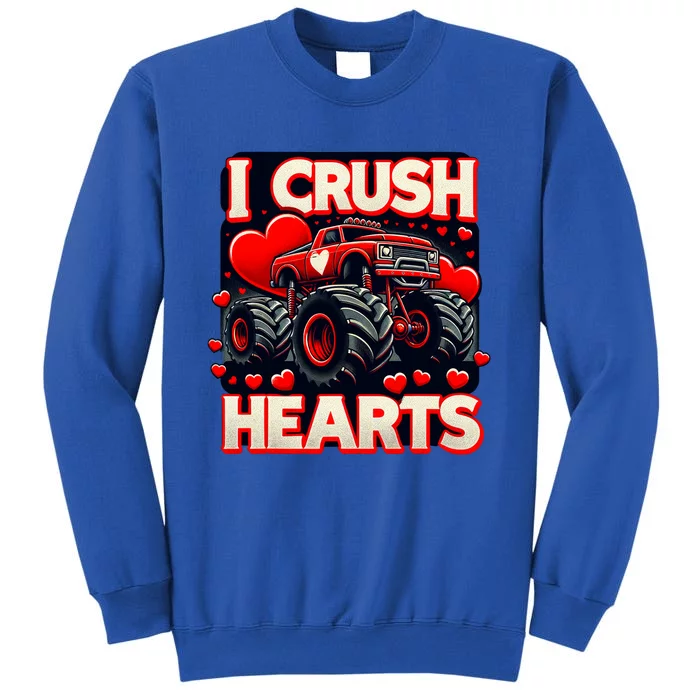 I Crush Hearts Valentines Day Tall Sweatshirt