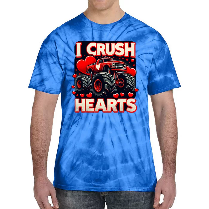 I Crush Hearts Valentines Day Tie-Dye T-Shirt