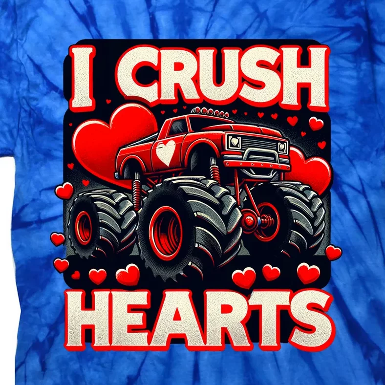 I Crush Hearts Valentines Day Tie-Dye T-Shirt