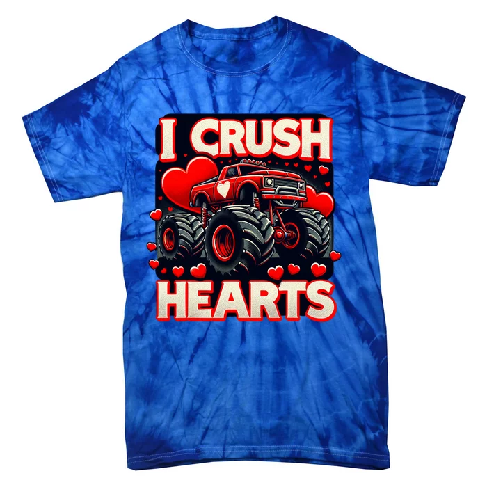 I Crush Hearts Valentines Day Tie-Dye T-Shirt