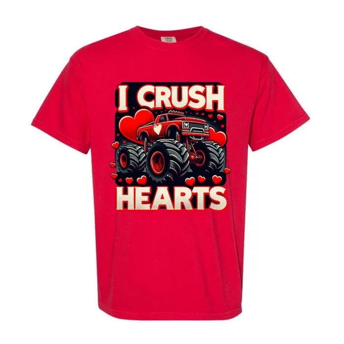 I Crush Hearts Valentines Day Garment-Dyed Heavyweight T-Shirt