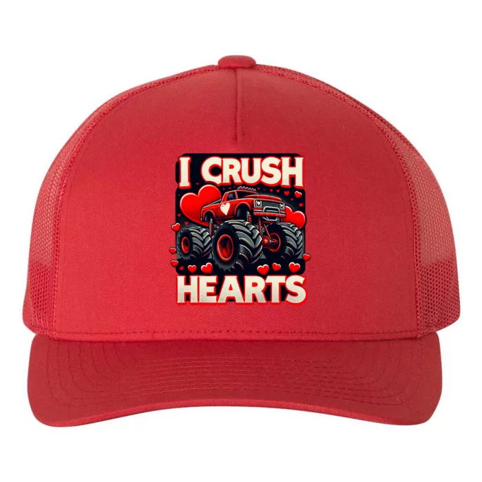 I Crush Hearts Valentines Day Yupoong Adult 5-Panel Trucker Hat