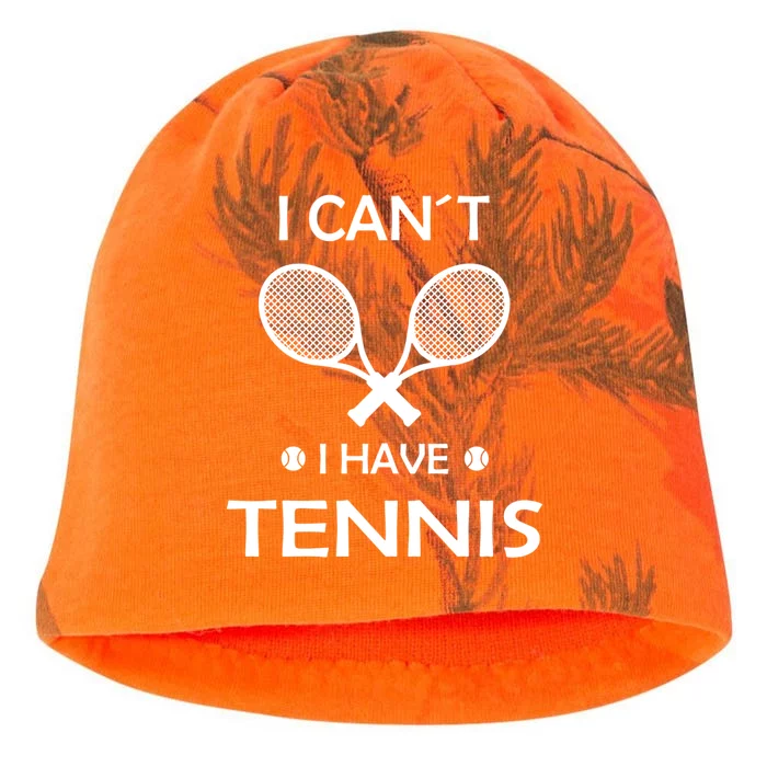 I Cant Have Tennis With Racquets And Balls Cute Gift Kati - Camo Knit Beanie