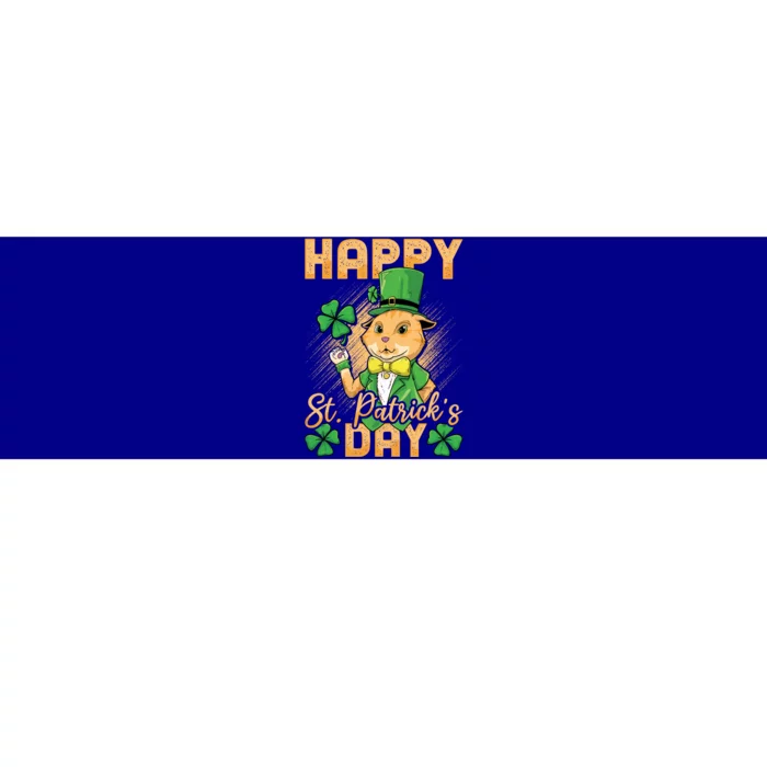 Irish Cat Happy St Patricks Day Cute Gift Bumper Sticker