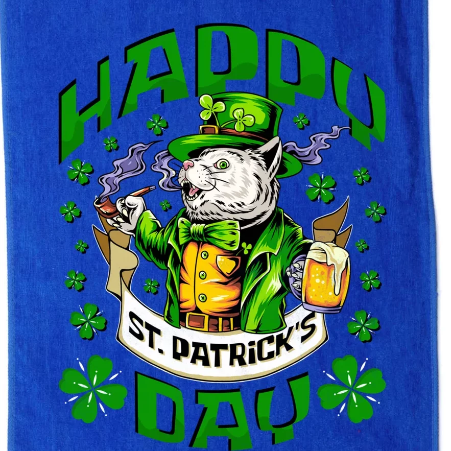 Irish Cat Happy St Patricks Day Gift Platinum Collection Golf Towel