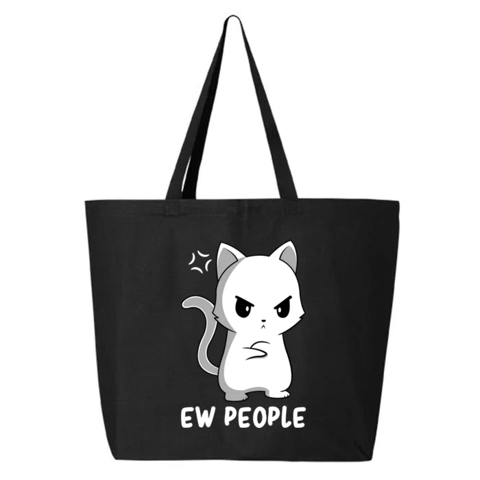 Introvert Cat Humor Antisocial Sarcasm 25L Jumbo Tote