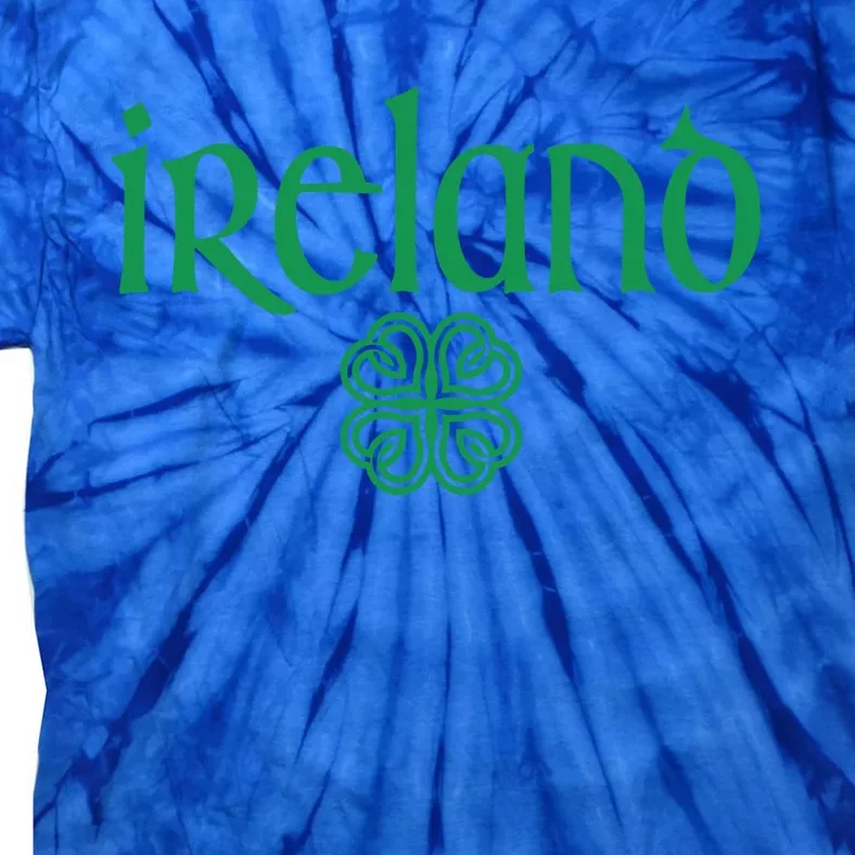 Ireland Clover Hearts Irish Style Text Green Print Gift Tie-Dye T-Shirt