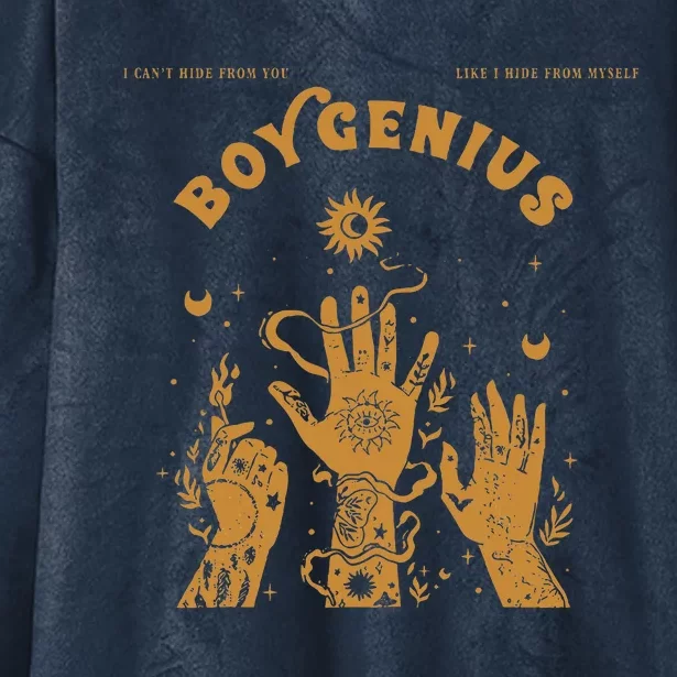 I CanT Hide From You Like Hide From Myself Bo.Ygenius Hooded Wearable Blanket