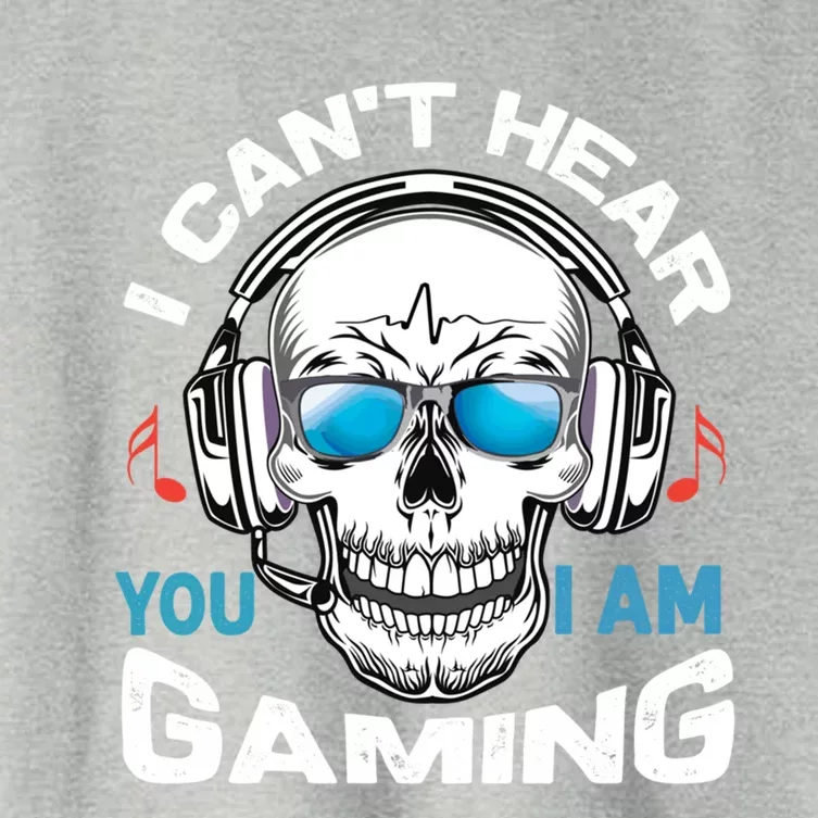 I Cant Hear You I Am Gaming Gift Women's Crop Top Tee