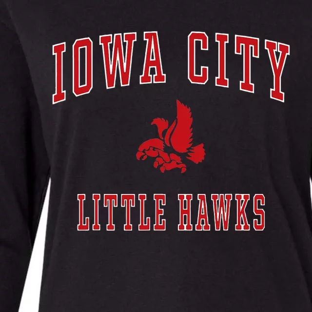 Iowa City High School Little Hawks Womens Cotton Relaxed Long Sleeve T-Shirt