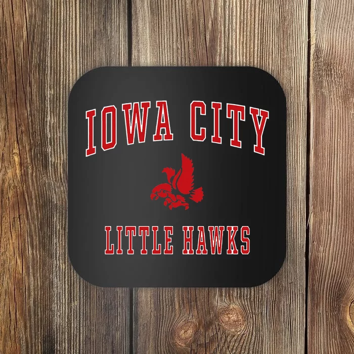 Iowa City High School Little Hawks Coaster