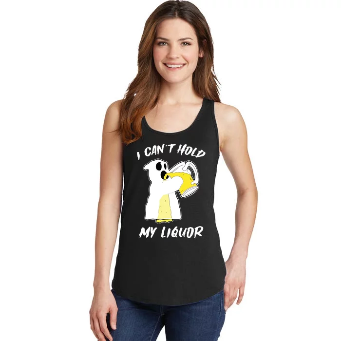 I CanT Hold My Liquor Ghost Halloween Beer Ladies Essential Tank