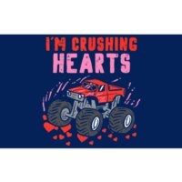 I Crush Hearts Monster Truck Valentines Day Bumper Sticker