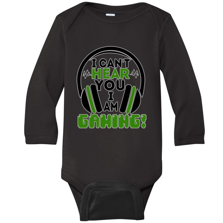 I Can't Hear You Baby Long Sleeve Bodysuit