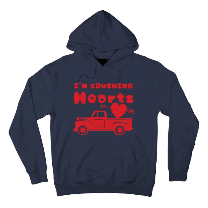 IM Crushing Hearts Monster Truck Valentines Day Tall Hoodie