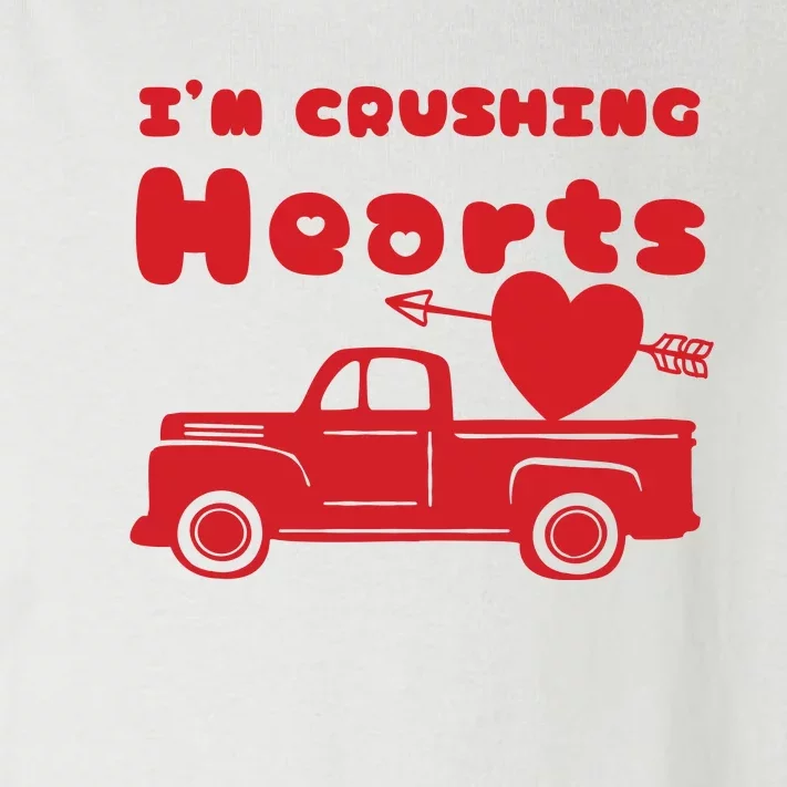 IM Crushing Hearts Monster Truck Valentines Day Toddler Long Sleeve Shirt